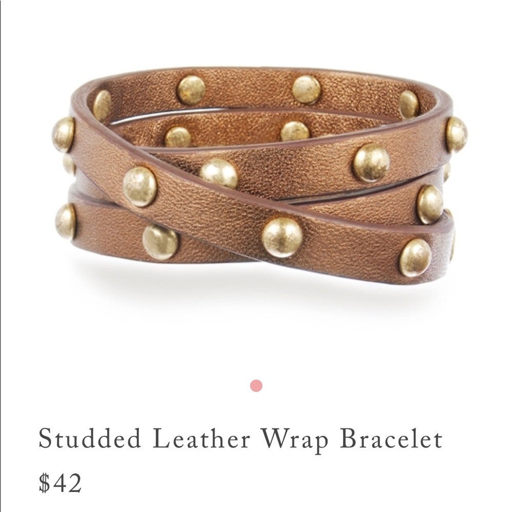 Chloe + Isabel Studded Leather Wrap Bracelet